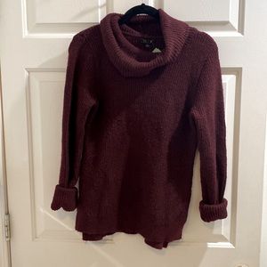 New with tags crazy burgundy turtleneck sweater